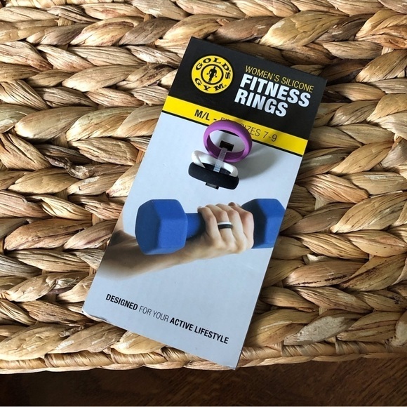 Gold’s gym Women’s silicone fitness rings in size M/L (7-9) - Picture 1 of 2